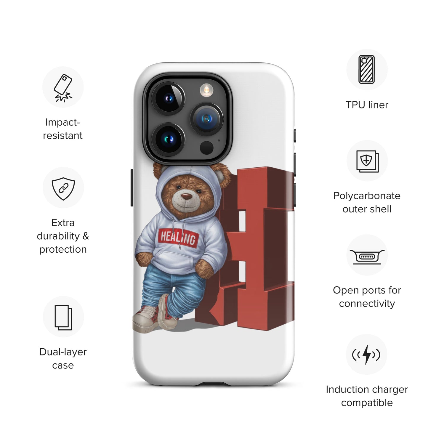 Junie The Healing Bear Tough Case for iPhone®