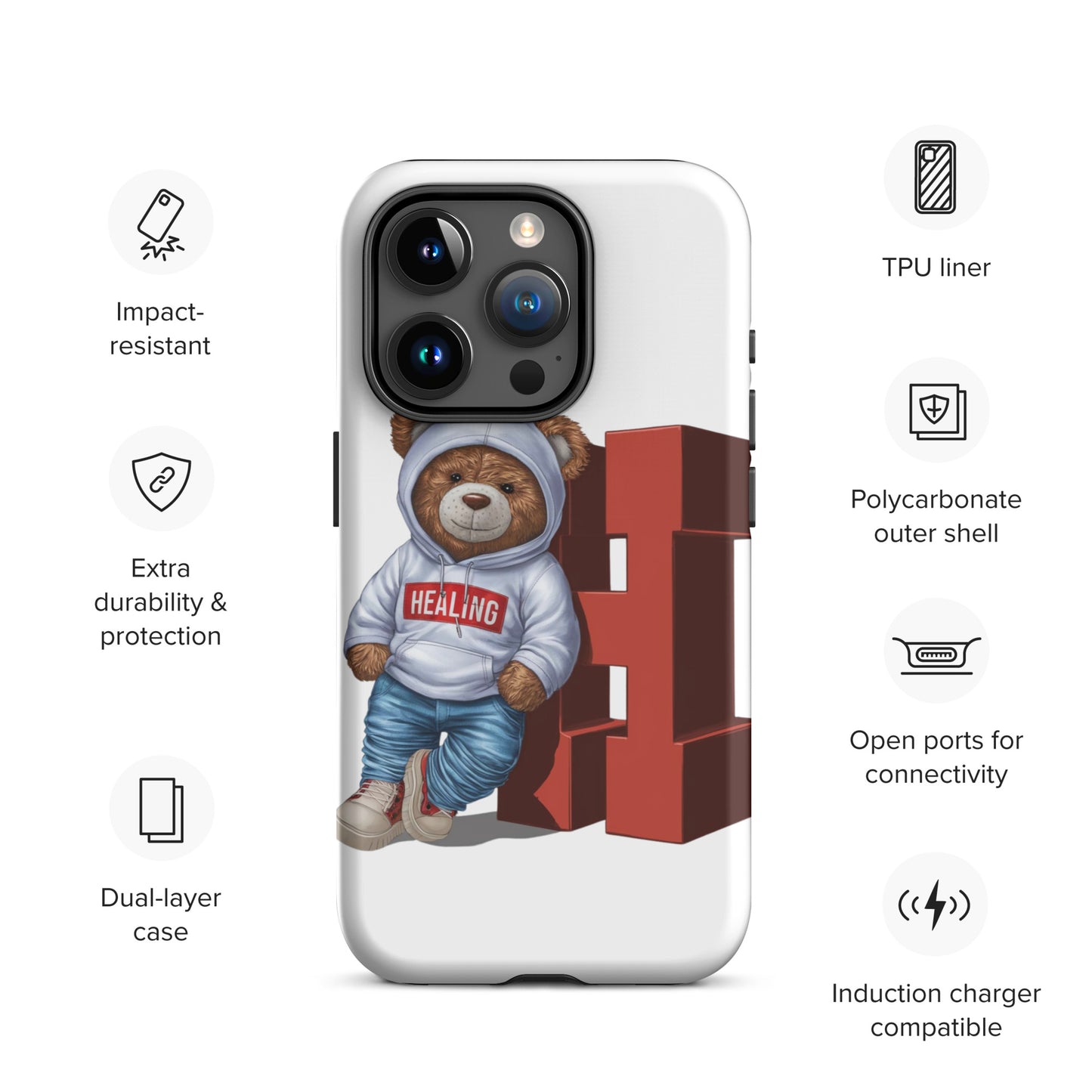 Junie The Healing Bear Tough Case for iPhone®